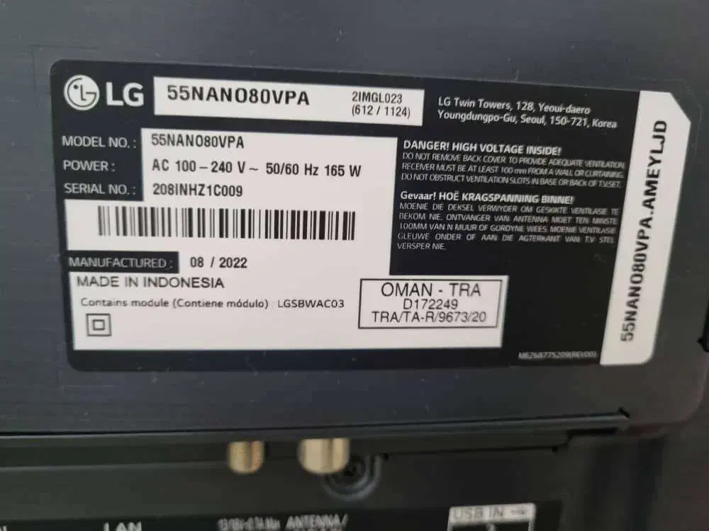 فروش تلویزیون 55 اینچ ال جی LED LG|تلویزیون و پروژکتور|بندرعباس, |دیوار