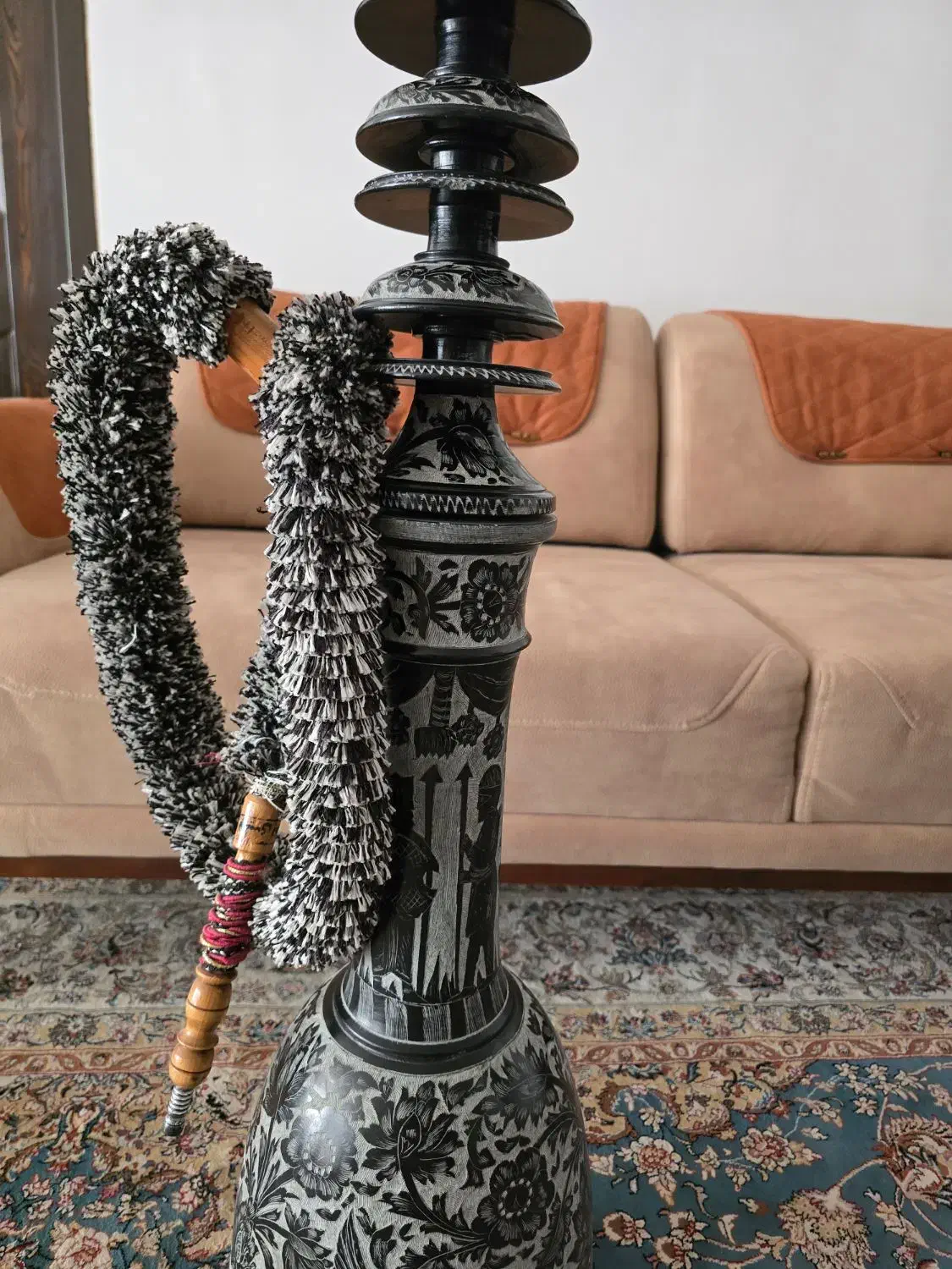 قلیون سنگی قلم تراش،ویترین سنتی نو|صنایع دستی و سایر لوازم تزئینی|نجفآباد, منتظری شمالی|دیوار