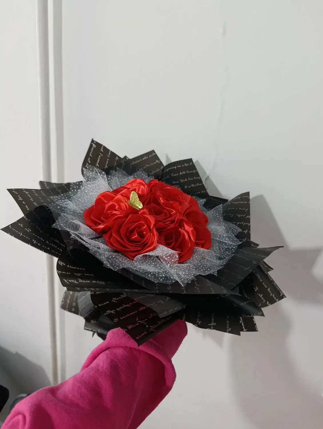 دسته گل روبانی حاضر و آماده تحویل|گل مصنوعی|کرمانشاه, |دیوار