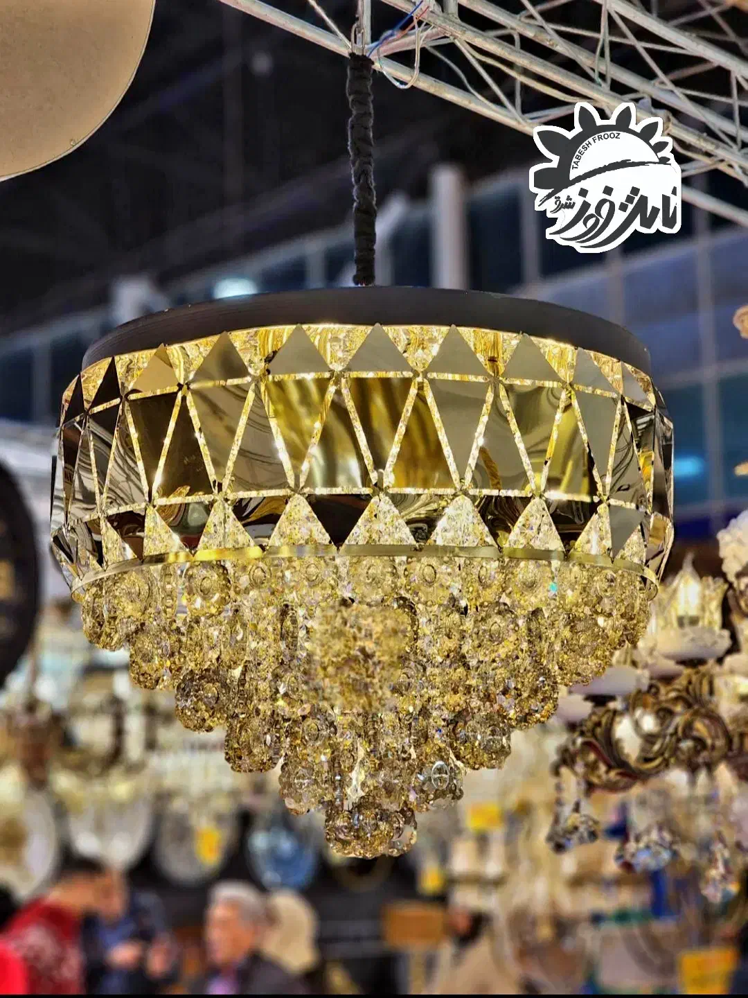تابش فروز شرق  لوکس‌ترین لوسترهای مشهد طرح الماسی|لوستر و چراغ آویز|مشهد, خین عرب|دیوار