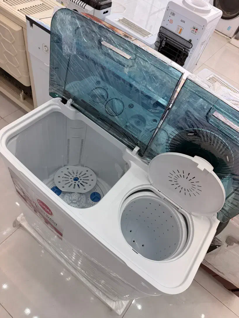 لباسشویی دوقلو ۹/۶ کرال صادراتی پاکشوما کهنه شور|ماشین لباسشویی و خشک‌کن لباس|کرمانشاه, |دیوار