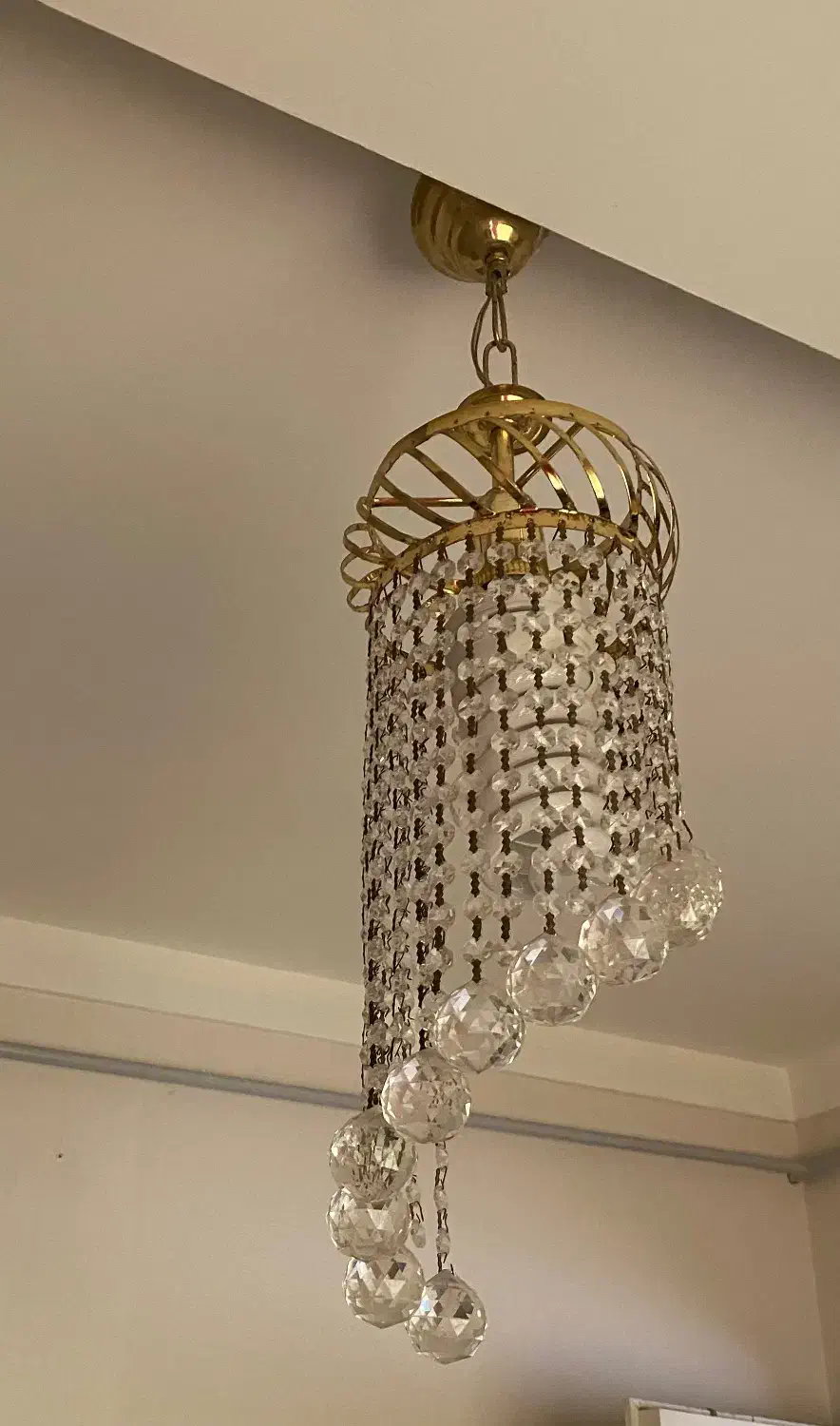 لوستر کریستالی|لوستر و چراغ آویز|علیآباد کتول, |دیوار