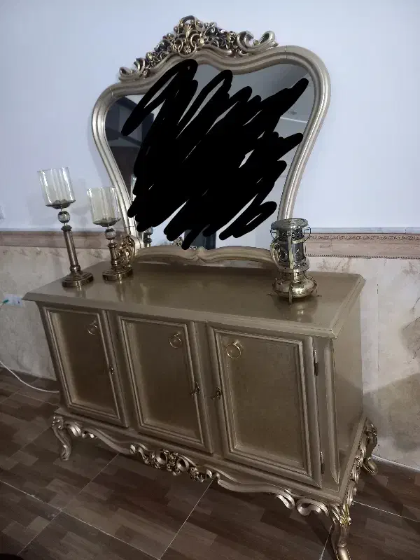 مبل سلطنتی  کنسول و میز تیوی ست چوب راش|مبلمان خانگی و میز عسلی|ساوه, |دیوار