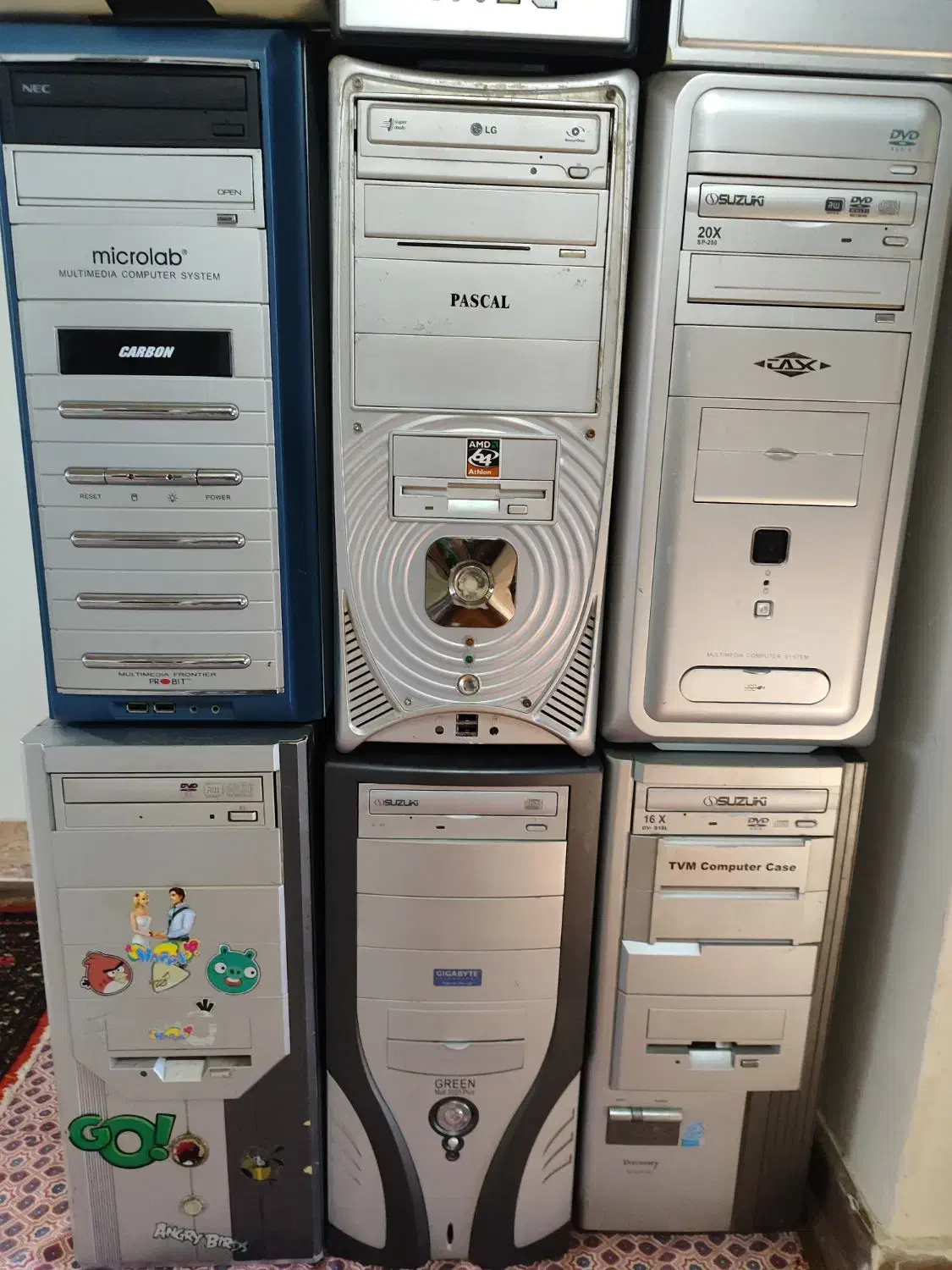 تعدادی کیس کامل و آماده بکار ddr2|رایانه رومیزی|چالوس, |دیوار