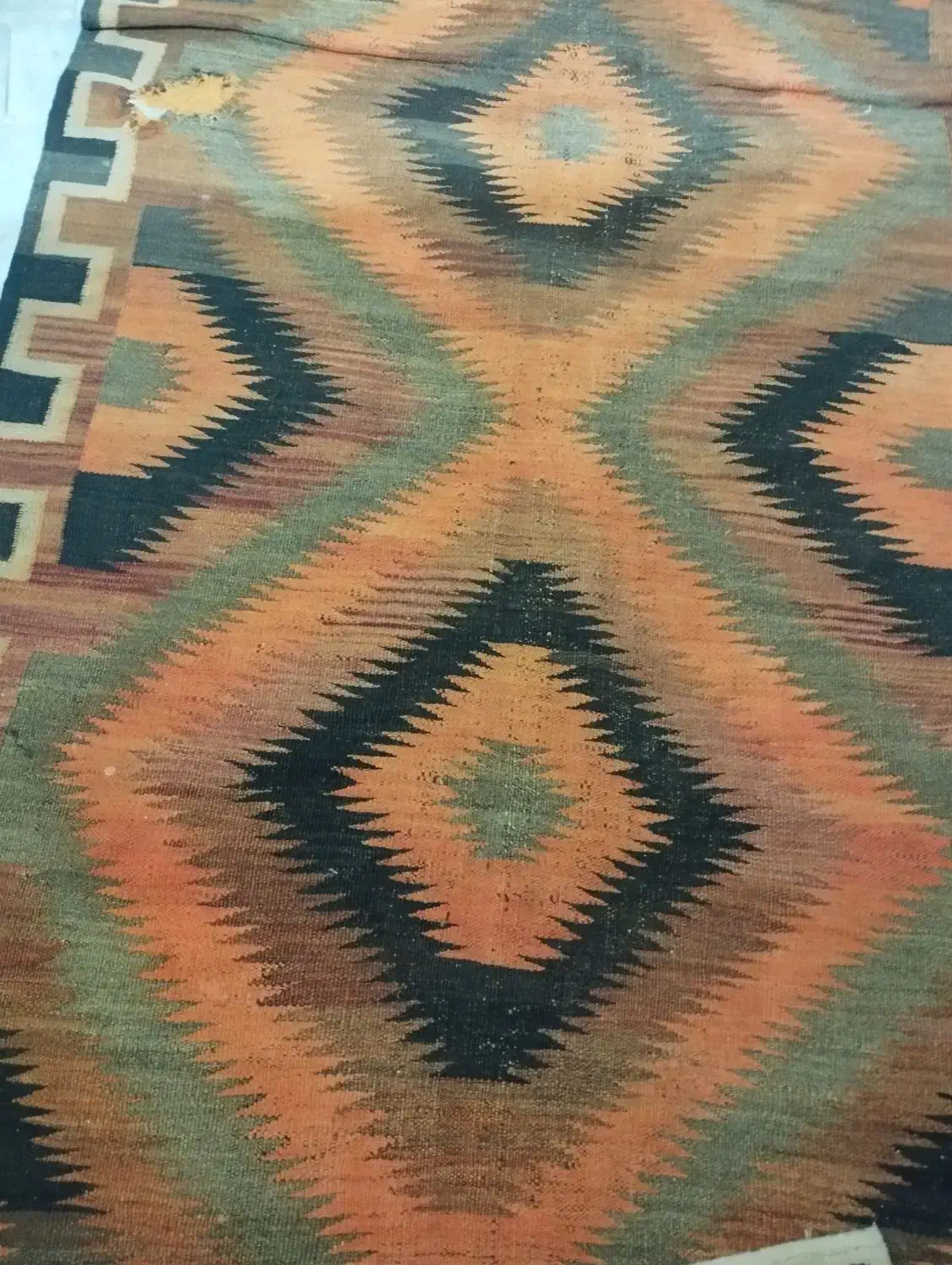 گلیم فرش دستباف|گلیم، جاجیم، گبه|میبد, |دیوار