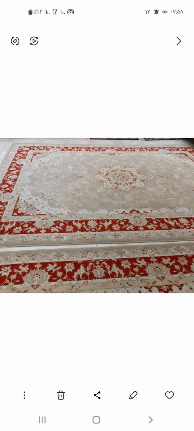 دو عدد فرش ۹متری مهستان ۱۲۰۰ شانه|فرش|رشت, سلیمانداراب|دیوار