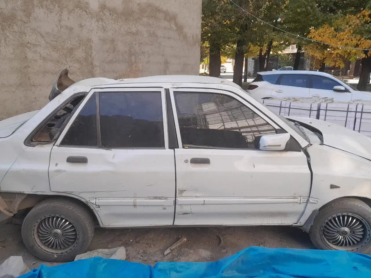 پراید87تصادفی موتور وگیربکس سالم قطعات داخلی کامل|خودرو سواری و وانت|شهرکرد, |دیوار