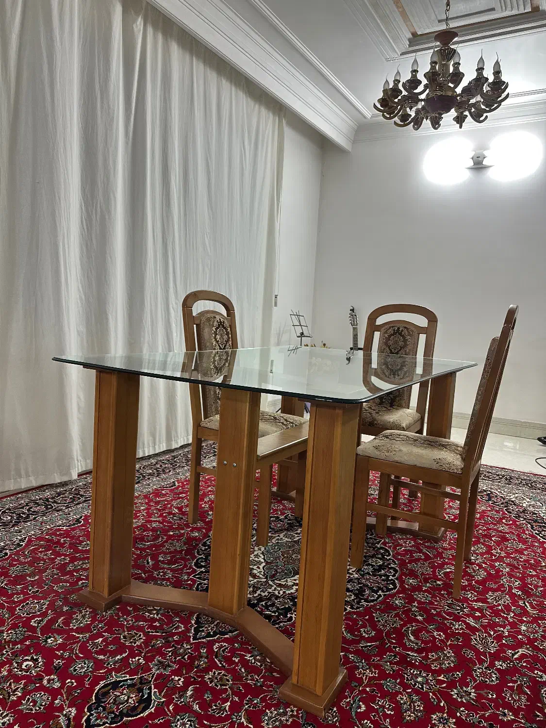 میز ناهارخوری|میز و صندلی غذاخوری|کاشان, زیتون|دیوار