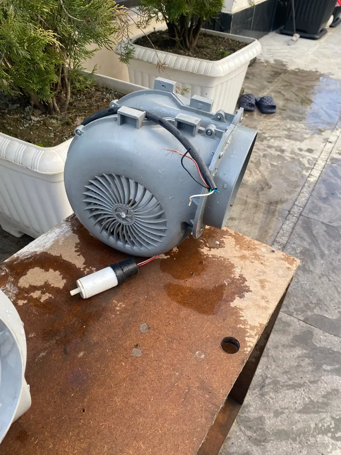 فن حلزونی|پنکه و تصفیهکنندهٔ هوا|رشت, خرسندی|دیوار