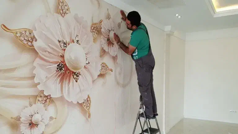 نصاب کاغذ دیواری،نصاب ترمووال و ماربل شیت|خدمات پیشه و مهارت|تهران, استاد معین|دیوار