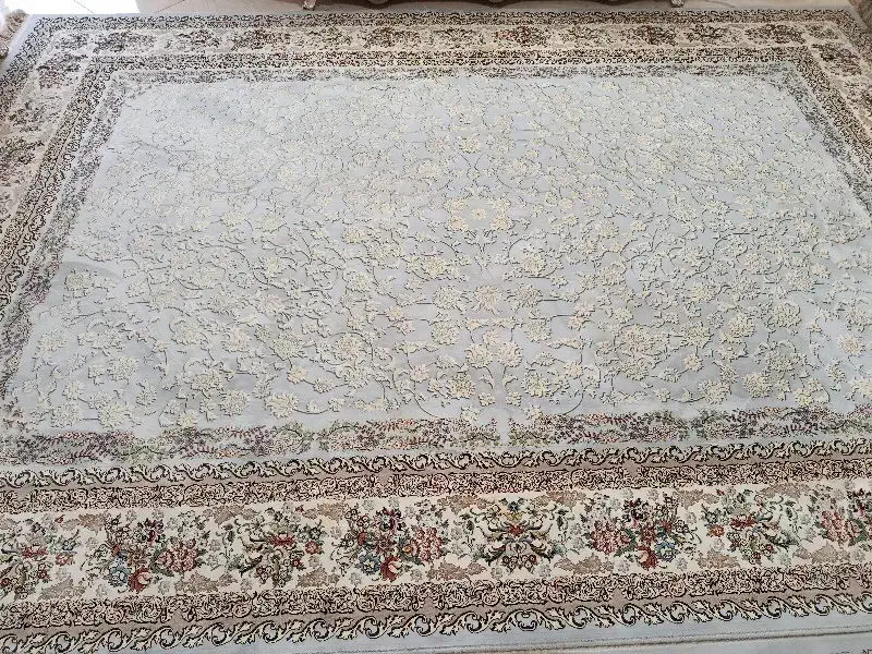 2تخته فرش 9متری 1200شانه.تراکم 3600طرح گل برجسته .|فرش|زرندیه, |دیوار