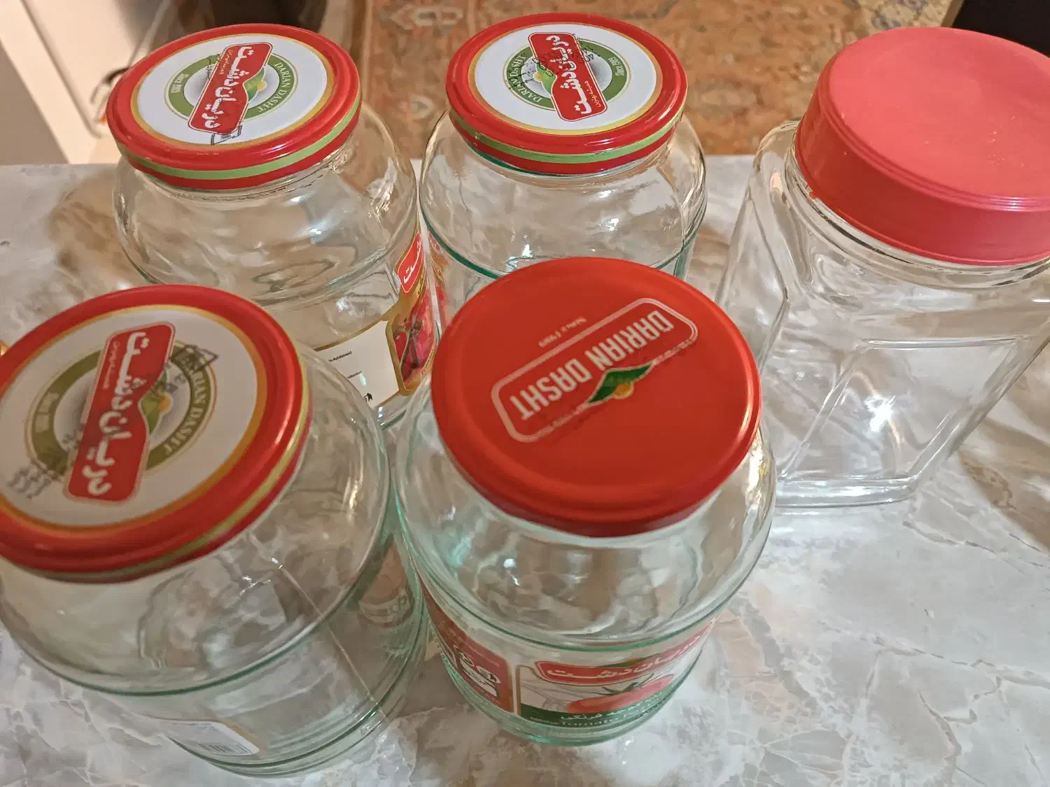 شیشه مخصوص ترشی یک و نیم کیلویی|ظروف نگهدارنده، پلاستیکی، یکبارمصرف|اسلامشهر, مطهری|دیوار