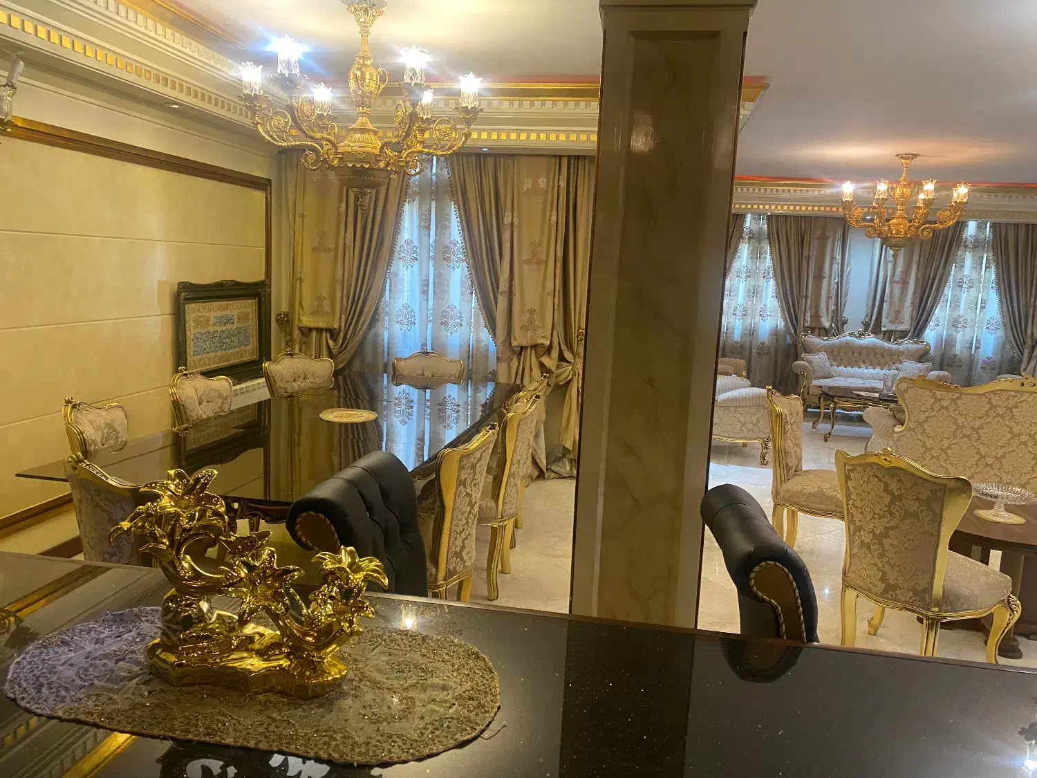 لاله های کریستال آرامیس آلمان طلایی|لوستر و چراغ آویز|تهران, سعادت‌آباد|دیوار