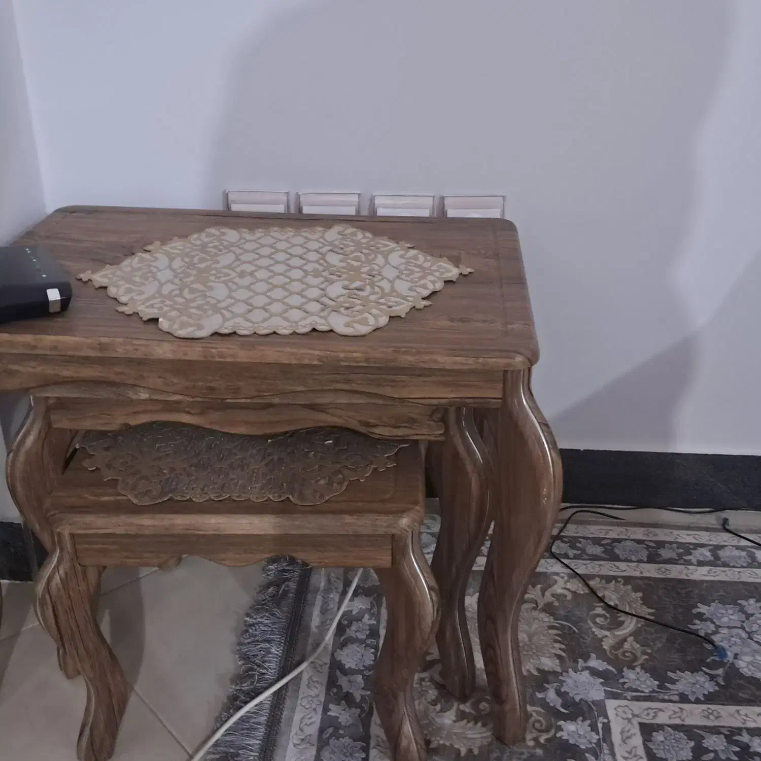 یک دست جلو مبلی ۳ عدد عسلی در نو سقز|مبلمان خانگی و میز عسلی|سقز, |دیوار