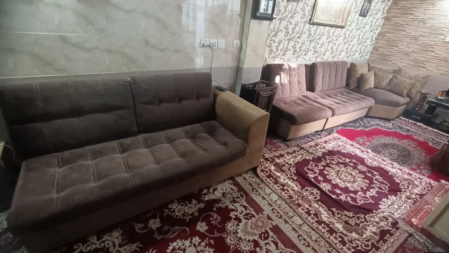 مبل طرح الی قیمت مناسب در حد نو|مبلمان خانگی و میز عسلی|شیراز, سیاه سنگ|دیوار