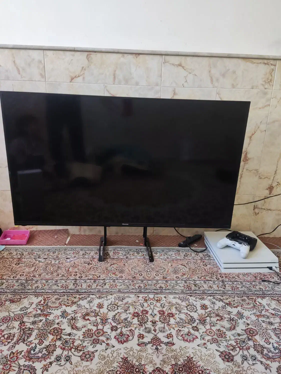 ps4 pro کپی خور با تلوزیون ۵۰ اینچ|کنسول، بازی ویدئویی و آنلاین|قم, شاه ابراهیم|دیوار