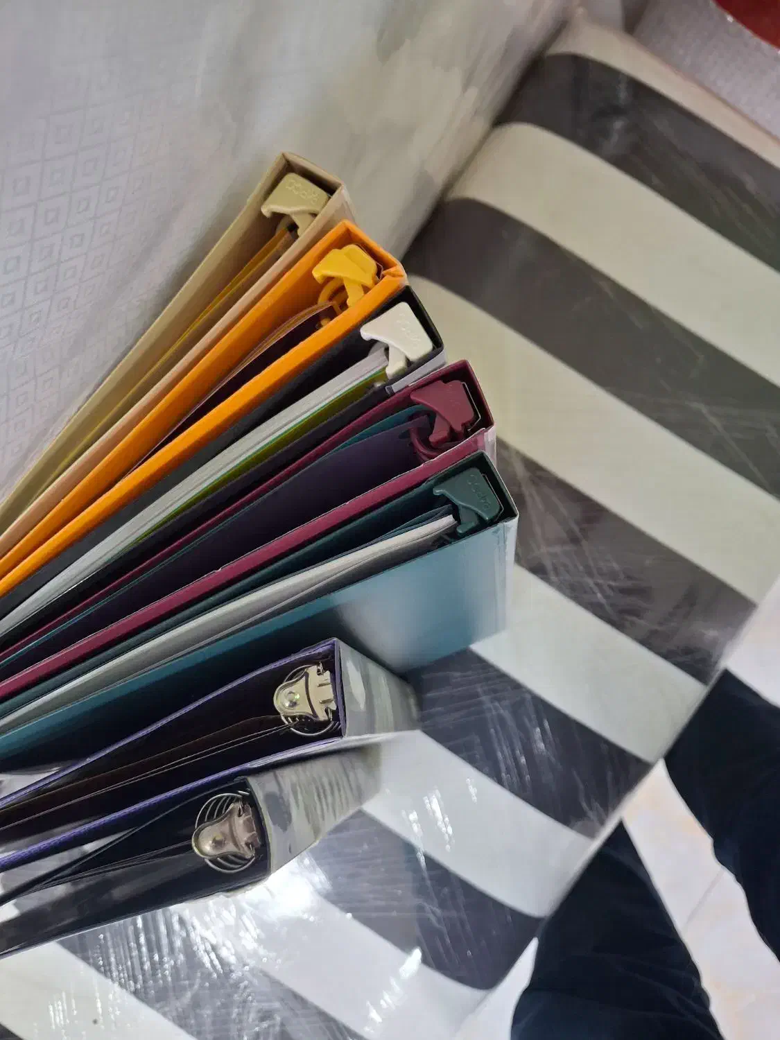 دفتر کلاسوری پاپکو سالم و تمیز و نو هستند مدل606|لوازم التحریر|اصفهان, تخت فولاد|دیوار