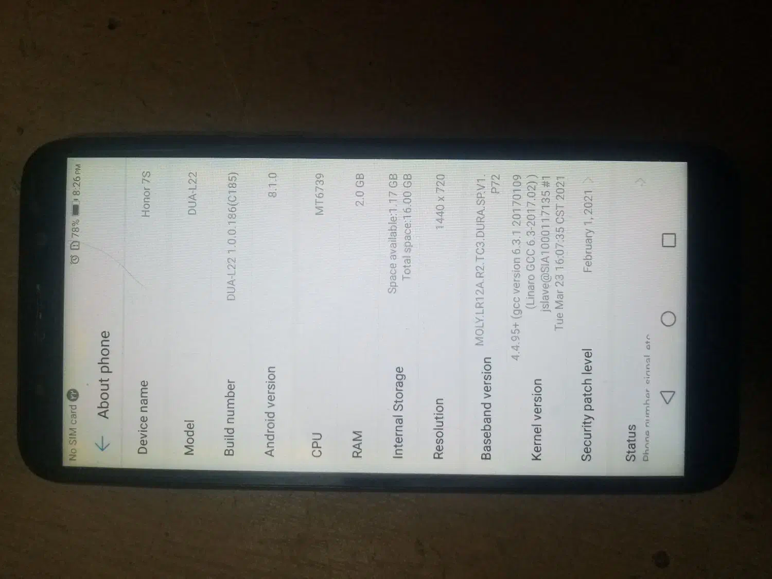 گوشی Honor 7s|موبایل|مشهد, خاتم الانبیا|دیوار