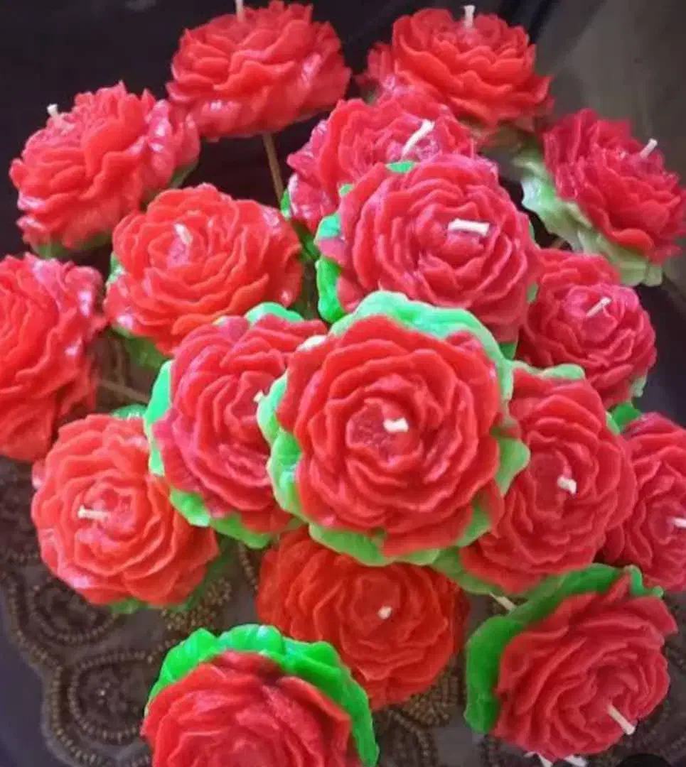 شمع الاله وبابونه یلدایی|صنایع دستی و سایر لوازم تزئینی|جنت, |دیوار