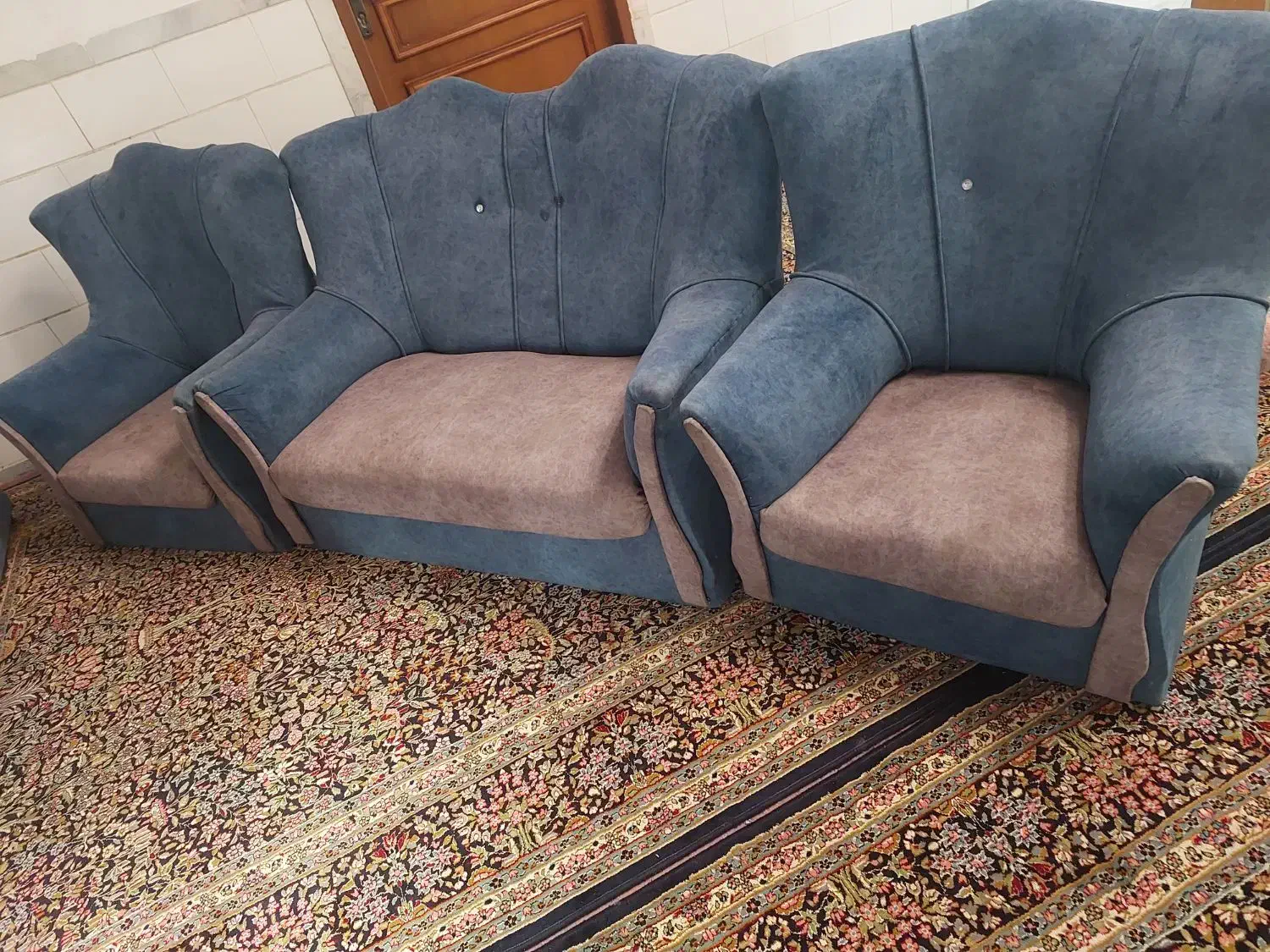 2دسته مبل راحتی|مبلمان خانگی و میز عسلی|زرند, |دیوار