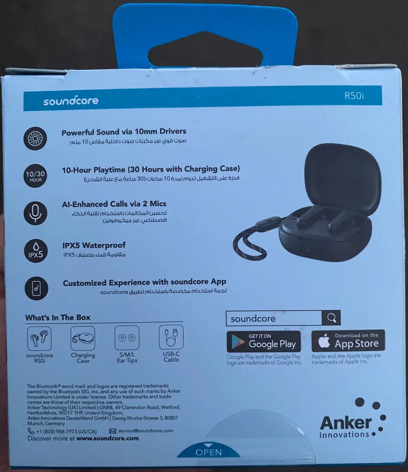 هندزفری ایرپاد  انکر مدل Soundcore R50i|لوازم جانبی موبایل و تبلت|الشتر, |دیوار