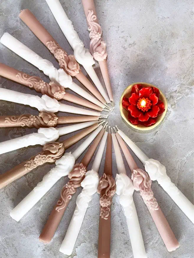 شمع قلمی|صنایع دستی و سایر لوازم تزئینی|تهران, باغ فیض|دیوار