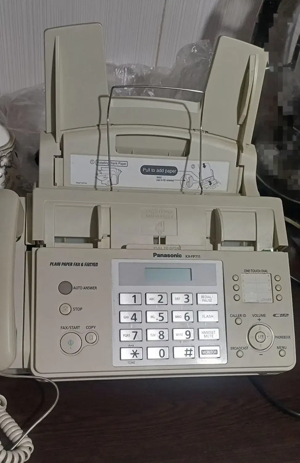 فروش تلفن فکس پاناسونیک اصل و آکبند بدون کارکرد|پرینتر، اسکنر، کپی، فکس|خرمآباد, |دیوار