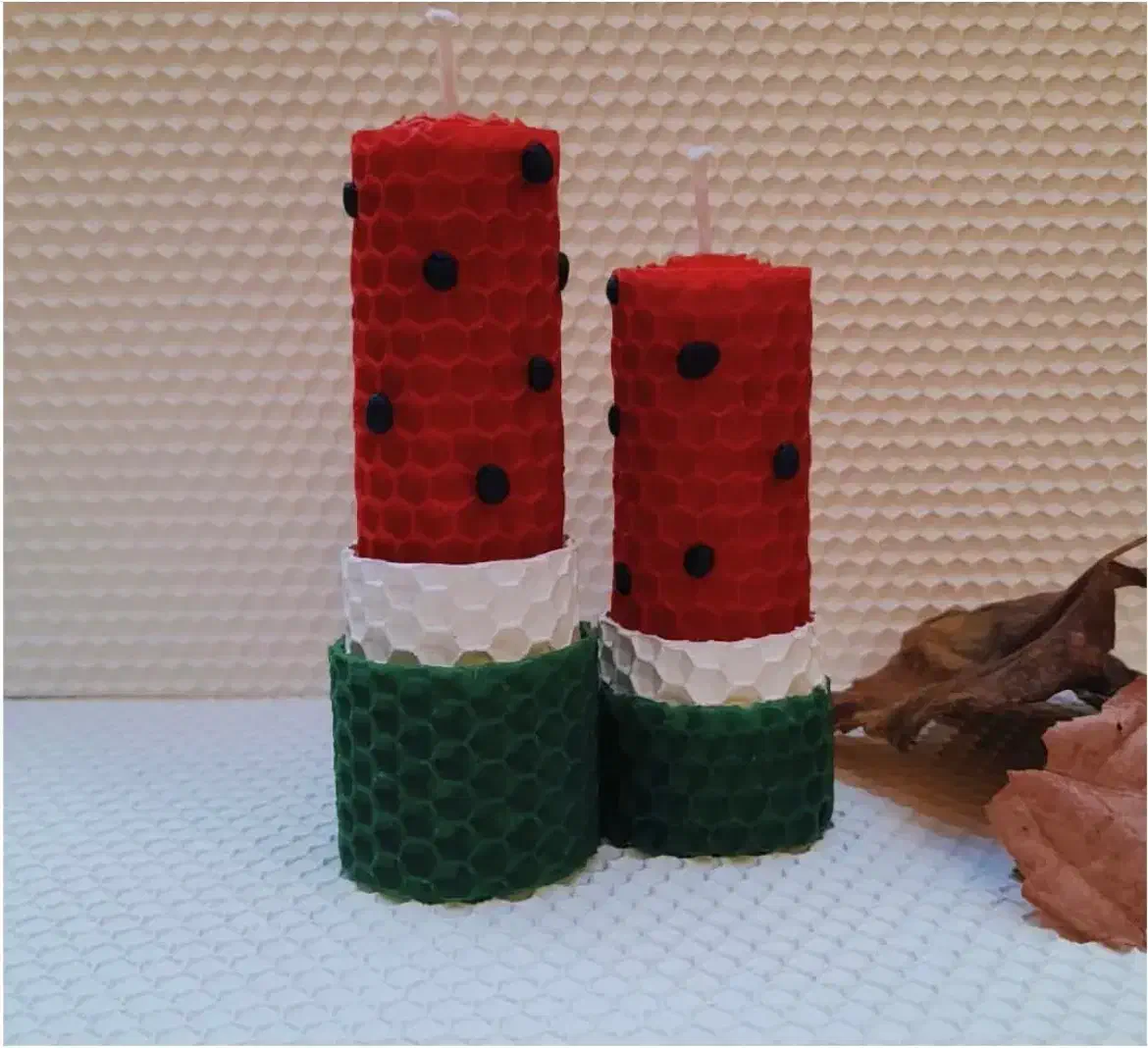 شمع موم عسل دستساز|صنایع دستی و سایر لوازم تزئینی|اصفهان, سرچشمه|دیوار