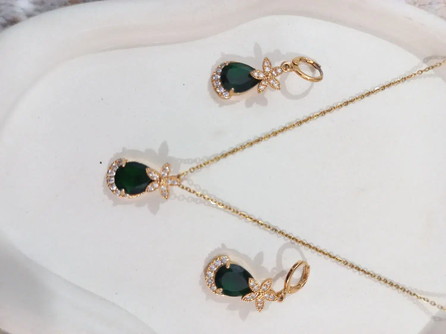 نیم ست و گوشواره رنگ ثابت|بدلیجات|سنقر, |دیوار