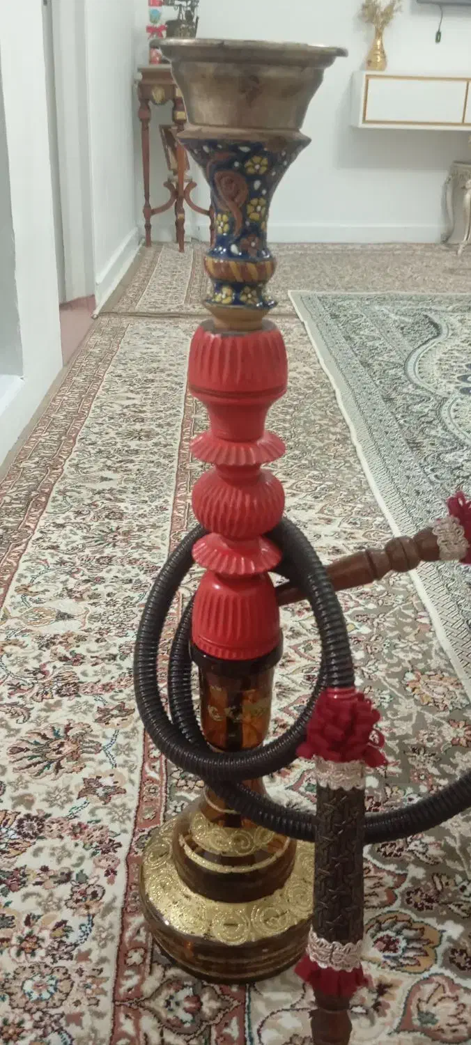 قلیان تنه چوبی|صنایع دستی و سایر لوازم تزئینی|قدس, شهرقدس|دیوار