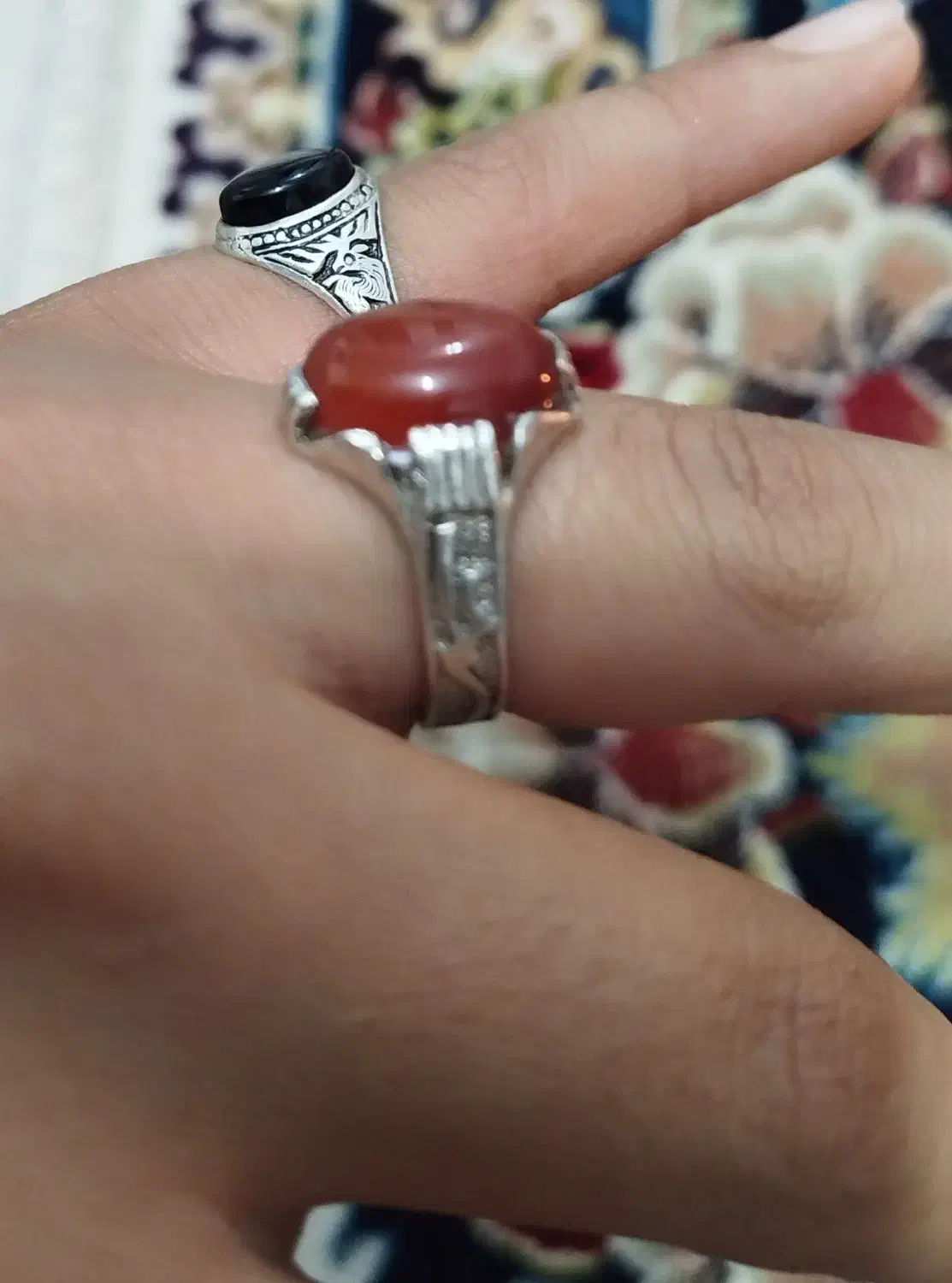 انگشتر نقره|جواهرات|قائن, |دیوار