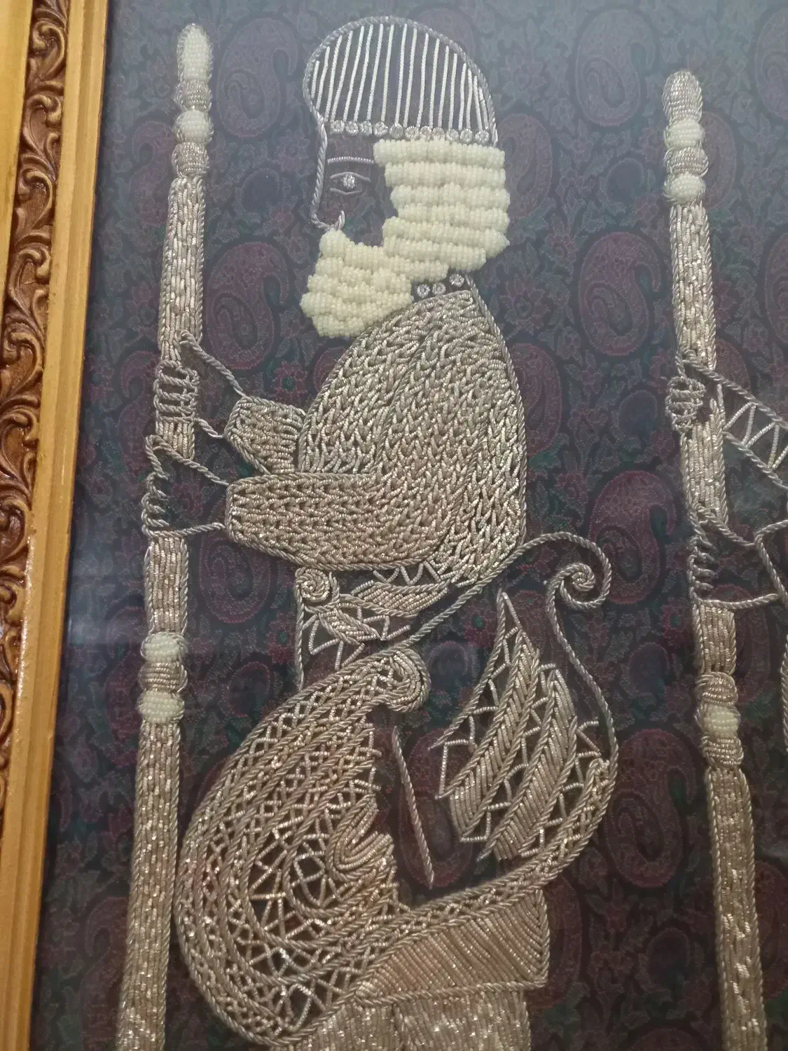 قاب ترمه هخامنشی|تابلو، نقاشی، عکس|اصفهان, رزمندگان|دیوار