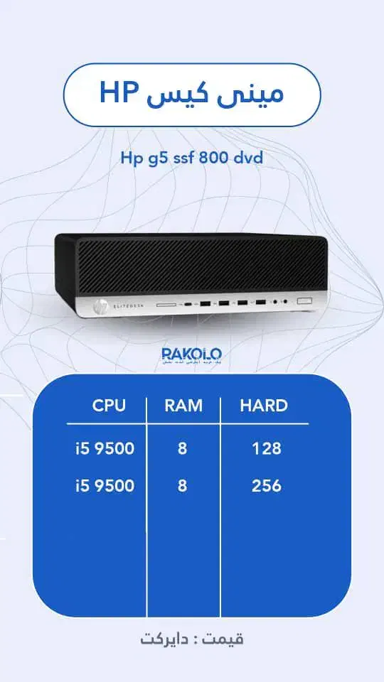 انواع مینی کیس HP|رایانه رومیزی|مشهد, هفده شهریور|دیوار