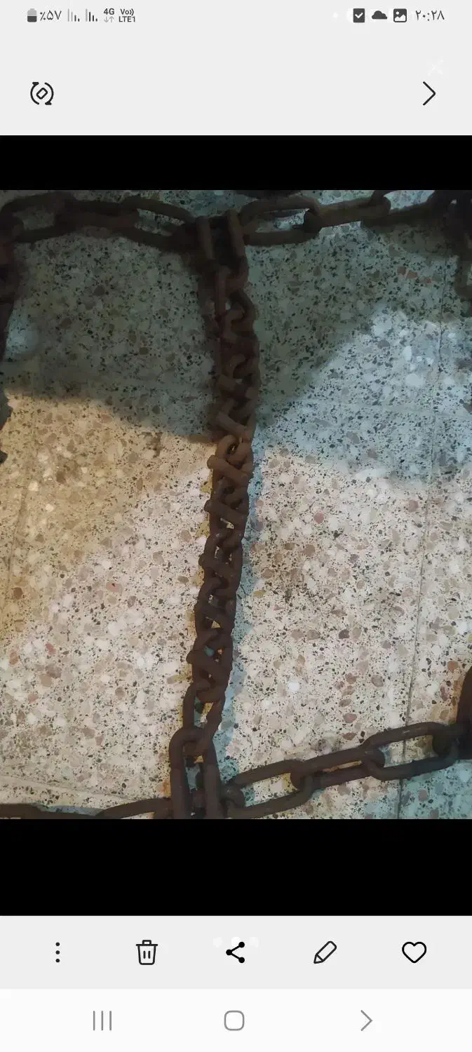 زنجیر یخ شکن ماشین سنگین|قطعات یدکی و لوازم جانبی|قم, دروازه چوبی|دیوار