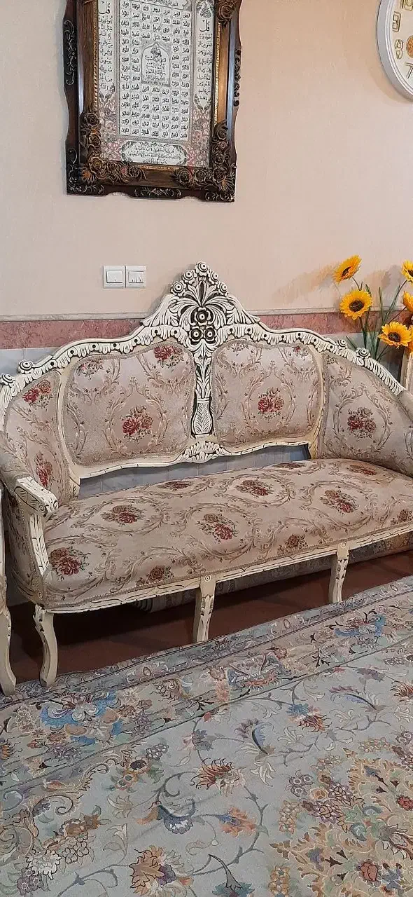 فروش مبل سلطنتی ۹ نفره|مبلمان خانگی و میز عسلی|قم, قلعه یزدیها|دیوار