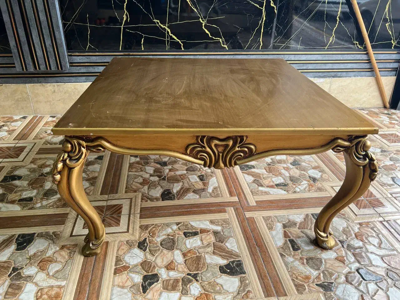 میز جلو مبلی تمام چوب|مبلمان خانگی و میز عسلی|آستانه اشرفیه, |دیوار