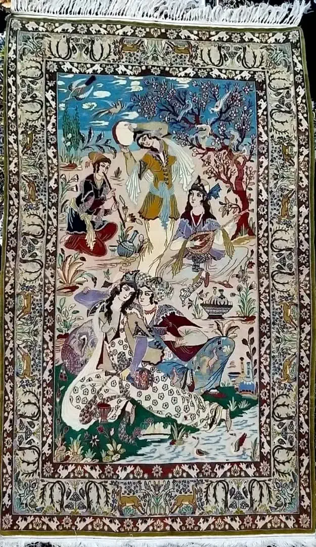 فرش آنتیک|فرش|کاشان, زیدی|دیوار