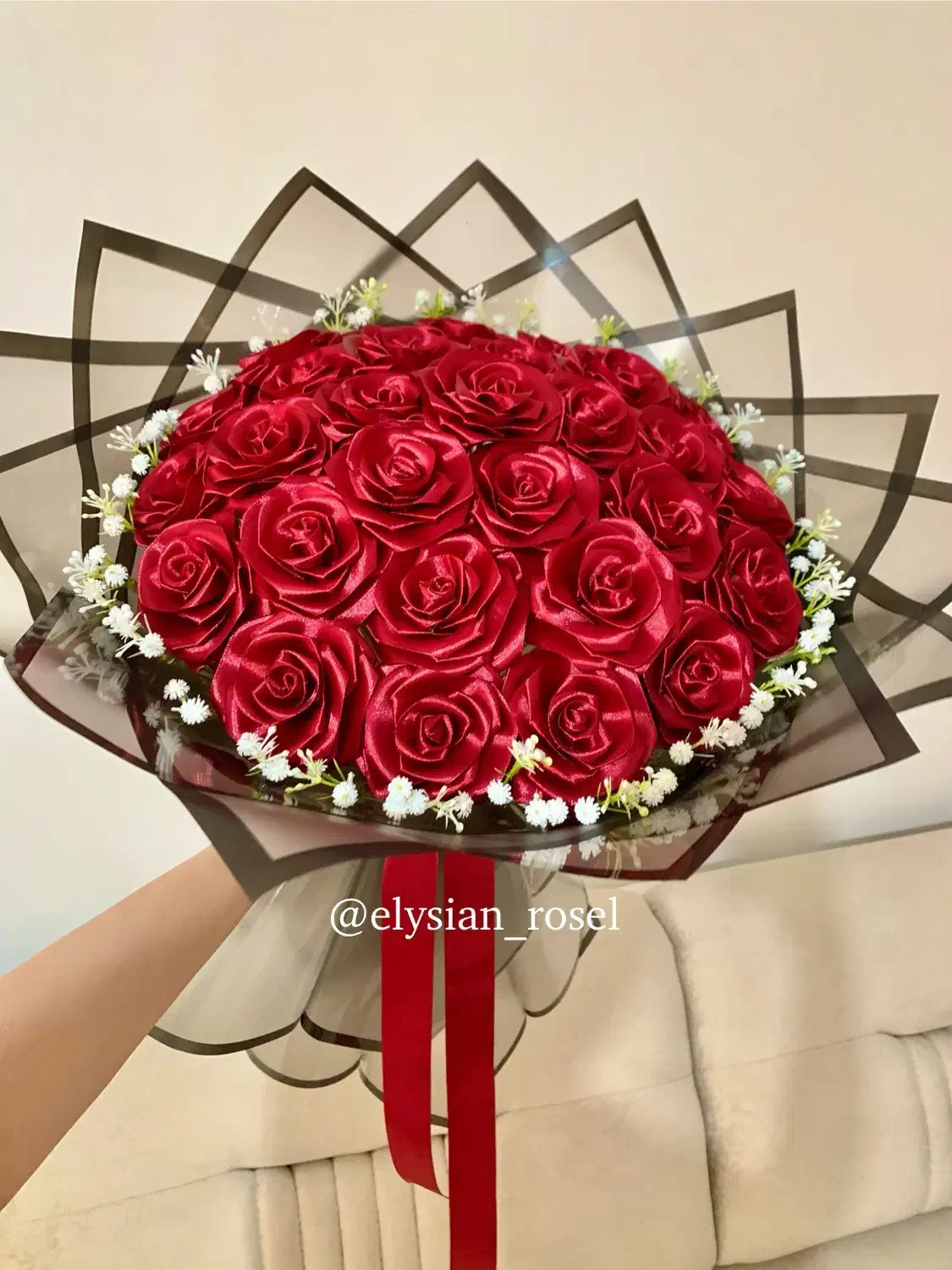 گل کارشده با ژپیسوفیلا|گل مصنوعی|ارومیه, |دیوار