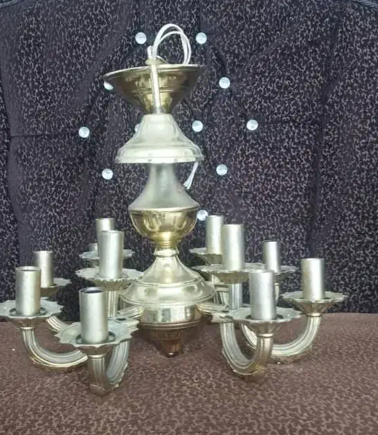 لوستر ۱۲ شعله دو عدد|لوستر و چراغ آویز|اردبیل, |دیوار