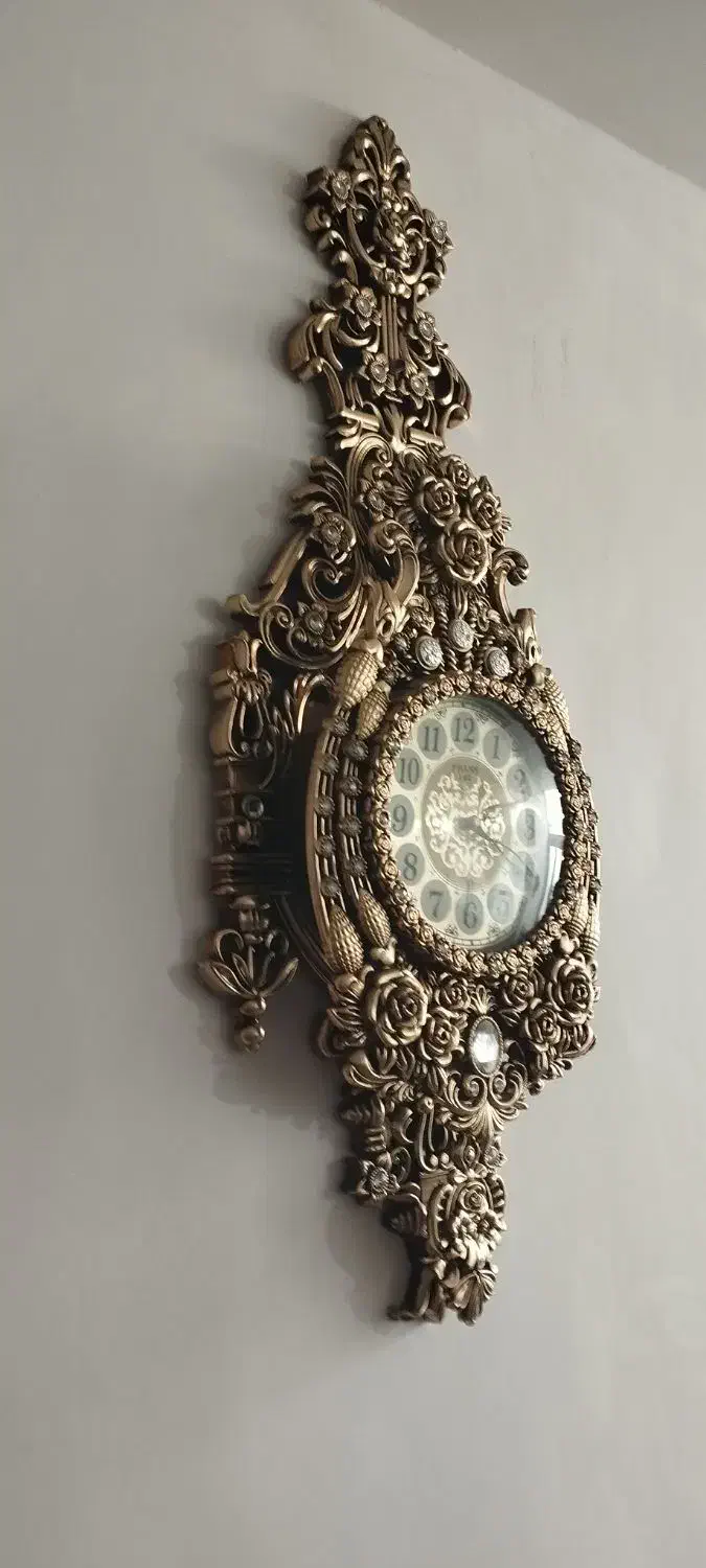 ساعت دیواری طرح برنز|ساعت دیواری و تزئینی|پارسآباد, |دیوار