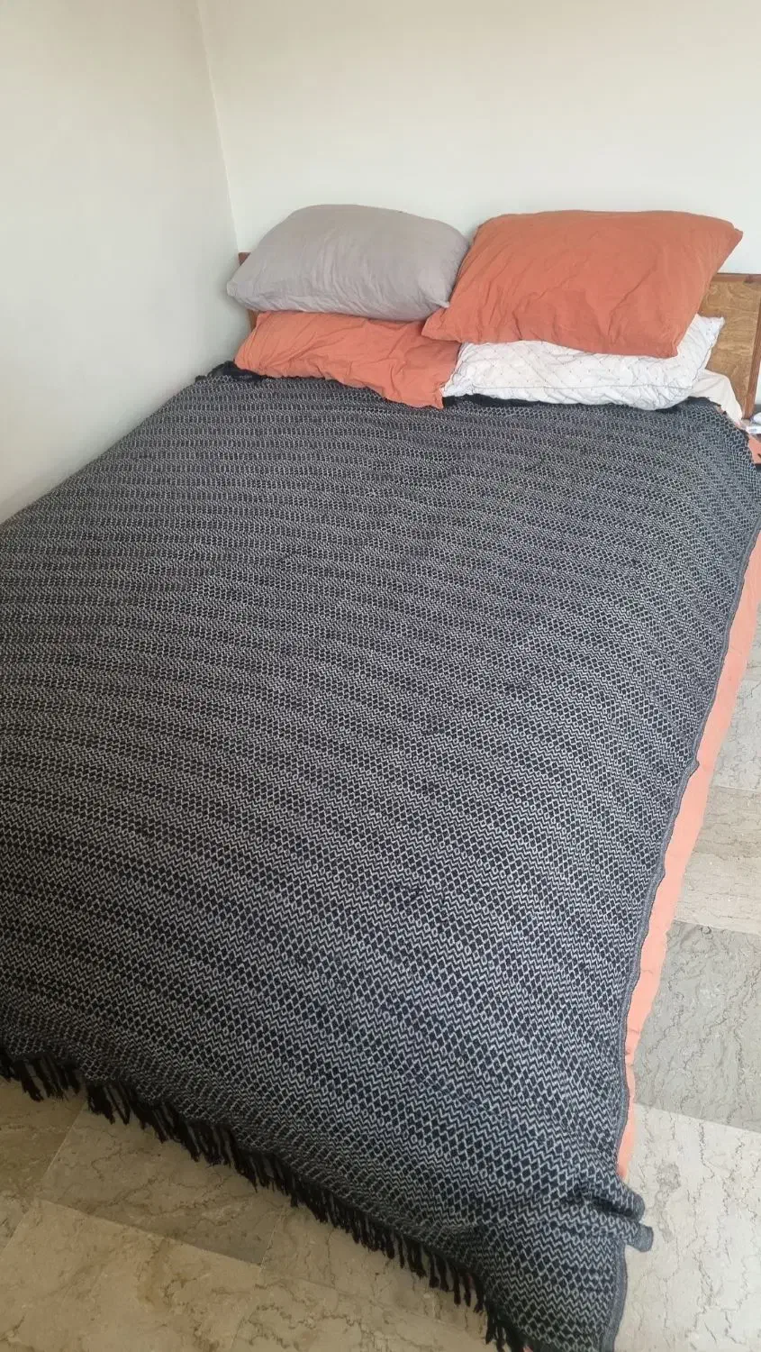 تخت خواب دو نفره چوبی|تخت و سرویس خواب|تهران, حبیب الله|دیوار