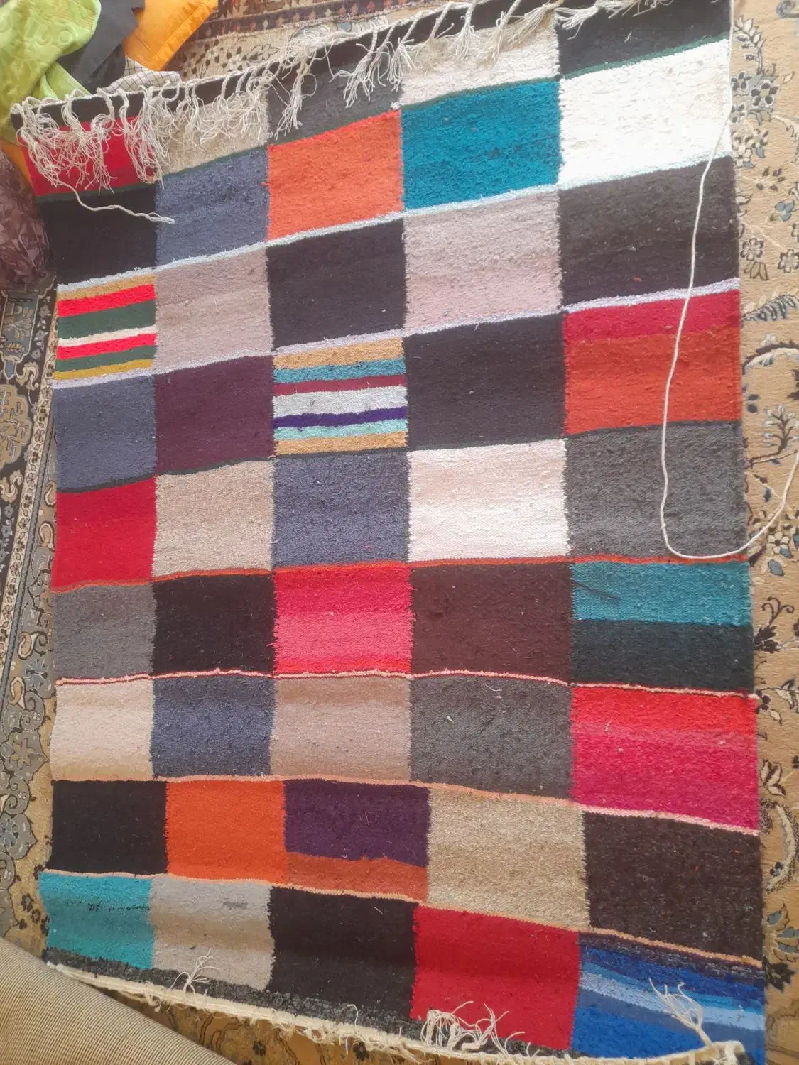 گلیم دس باف|گلیم، جاجیم، گبه|مسجد سلیمان, |دیوار