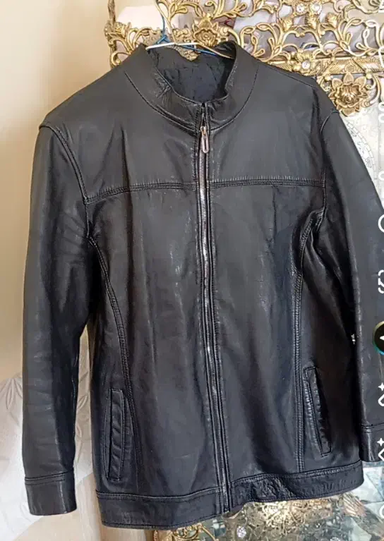 کاپشن مردانه چرم اصل سایزXL|لباس|ری, امین آباد|دیوار