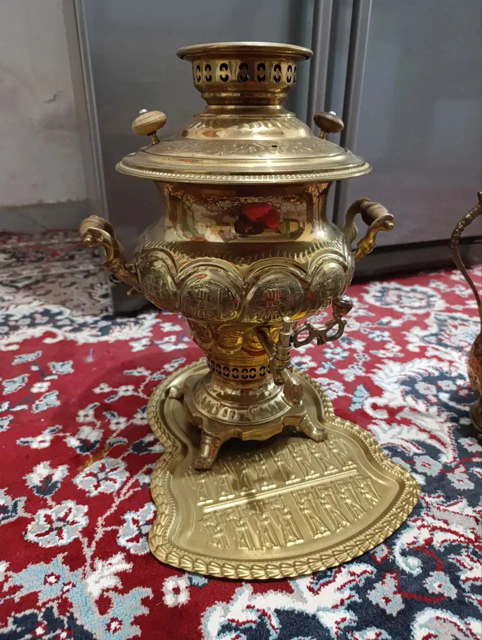 سماور برنجی ۵تکه|سماور، چایساز، قهوهساز|رفسنجان, |دیوار