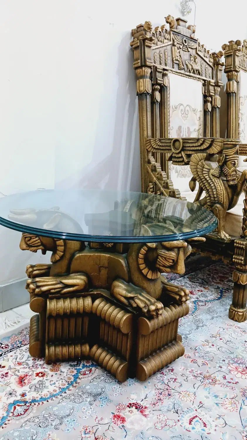 مبل 9نفره هخامنشی چوب راش|مبلمان خانگی و میز عسلی|باقرشهر, |دیوار