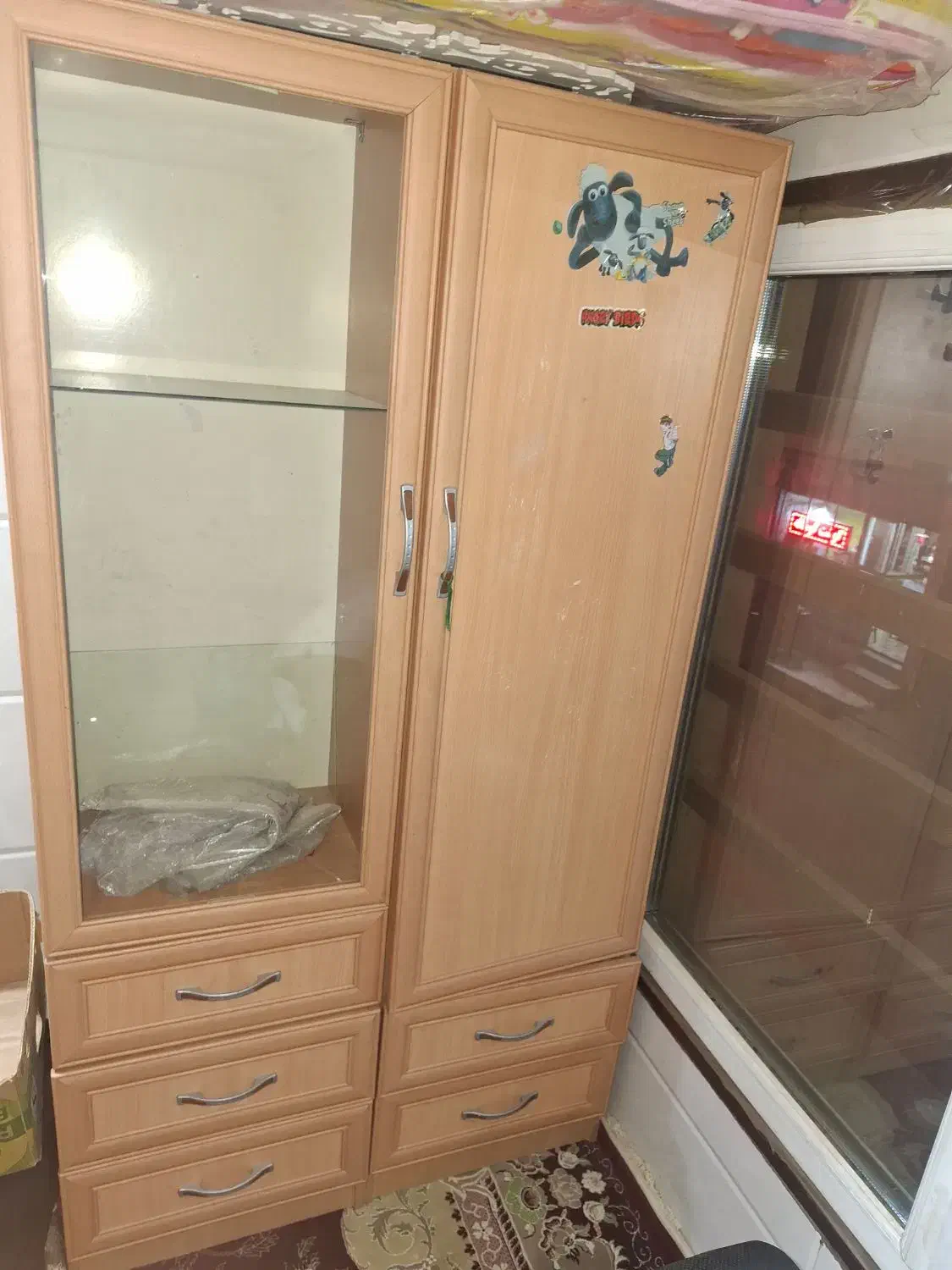 کمد بچه با تشک تخت|جاکفشی، کمد، دراور|قم, محمد آباد|دیوار