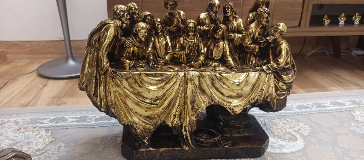 دکوری شام آخر باروکش طلا|مجسمه، تندیس، ماکت|رباطکریم, رباطکریم|دیوار