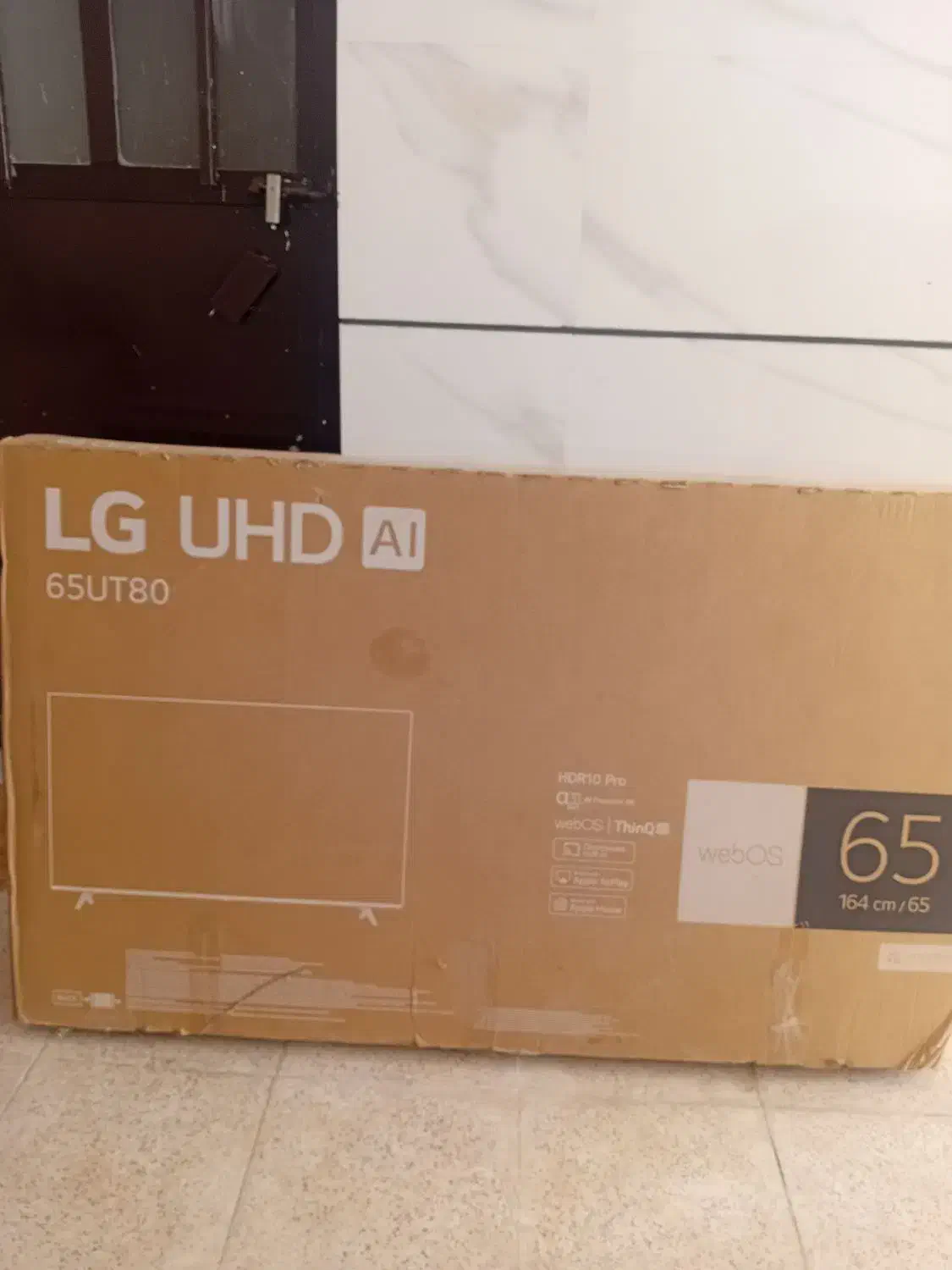 کارتون تلویزیون الجی ۶۵ قیمت توافقی|تلویزیون و پروژکتور|اقبالیه, |دیوار