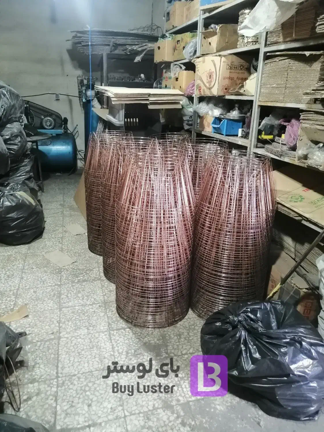 تولید، پخش انواع فریم لوستر و آباژور(شید)و مکرومه|لوستر و چراغ آویز|تهران, علایین|دیوار