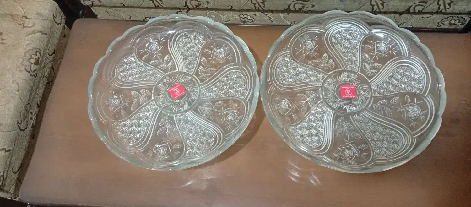 دو عدد ظرف میوه بلوری|ظروف سرو و پذیرایی|سمنان, |دیوار